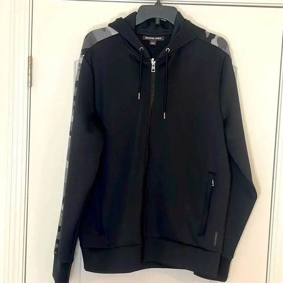 Michael Kors Camouflage Trim Full Zip Hoodie - Men's Size L - Picture 1 of 8